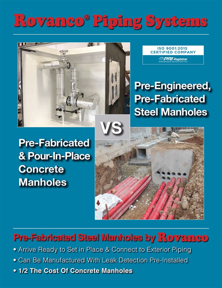 Rovanco Steel vs Concrete Manhole Brochure